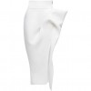 White Pencil Skirt - ベルト - 
