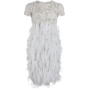 White Feather Dress - ワンピース・ドレス - 