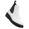 White, Black Lugsole Boots - Uncategorized - 