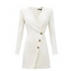White Blazer Dress - sukienki - 