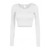 White Crop Top - Koszulki - długie - 