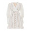 White Flutter Mini Dress - Vestidos - 