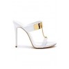 White & Gold Sandals - Sandały - 