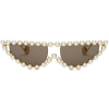 White. Gold - Sunglasses - 