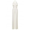 White Halter Neck Jumpsuit - Pozostałe - 