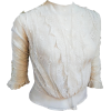 White Lace Blouse circa 1900s - Srajce - dolge - 