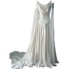 White Medieval Dress - ワンピース・ドレス - 
