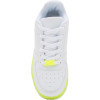 White Neon Yellow Lace Up Sneakers - Sneakers - 
