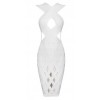 White Open Front Dress - Haljine - 