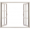 White Open Window Frame - Frames - 