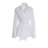 White Tie Waist Top - 长袖衫/女式衬衫 - 