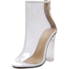 White Transparent Ankle Boots - Stivali - $60.19  ~ 51.70€