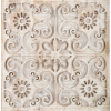 White Washed Carved Floral Wood Wall Art - Illustrations - $59.99 