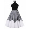 White and black dress - Dresses - 