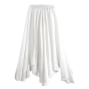 White asymmetrical chiffon skirt - Krila - 