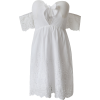 White collar bow high waist dress - Dresses - $35.99 