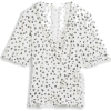 White floral top - Koszule - krótkie - 