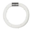 White glass beaded bracelet Wedding brac - Braccioletti - 26.95€ 