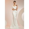 White satin formal dress-summer - Obleke - 