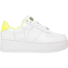 White sneakers with neon accents - Sneakers - 