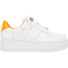 White sneakers with neon accents - スニーカー - 