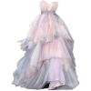 White tulle gown - Платья - 