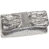 Whiting & Davis 5761 Crystal Banded Clutch Silver - Clutch bags - $119.99 