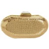 Whiting & Davis Bean Minaudiere 1-5801 Clutch Gold - Clutch bags - $148.00  ~ £112.48