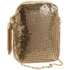 Whiting & Davis Chain Tassel Pouch 1-5810BK Crossbody Gold - Bolsas - $67.27  ~ 57.78€