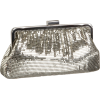 Whiting & Davis Contemporary Shirring Clutch Pewter - Clutch bags - $126.21 