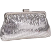 Whiting & Davis Contemporary Shirring Clutch Silver - Clutch bags - $132.00  ~ £100.32