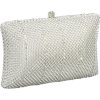 Whiting & Davis Crystal Pillow Minaudiere Silver - Bag - $190.00 