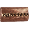 Whiting & Davis Crystal Squares Flap Clutch Bronze - Clutch bags - $298.00 