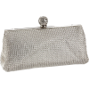 Whiting & Davis Dimple Mesh Framed Clutch Silver - Clutch bags - $158.00 