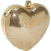 Whiting & Davis Heart Clutch Gold - 女士无带提包 - $130.50  ~ ¥874.39