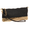 Whiting & Davis Matte Shine Convertible Cross Body Black Gold - Hand bag - $89.58 