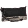 Whiting & Davis Matte Shine Convertible Cross Body Black Pewter - Hand bag - $132.00 