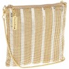 Whiting & Davis Mesh Stripes Hobo Gold/Silver - Torby - $140.00  ~ 120.24€