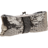Whiting & Davis Women's Crystal Bow 1-5806BK Clutch Pewter - Clutch bags - $111.99 