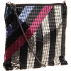 Whiting & Davis Women's Opposing Stripes 1-4112BKMT Cross Body Black/Multi - Torbe - $128.00  ~ 813,13kn