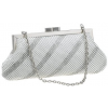 Whiting and Davis Dimple Mesh Clutch Silver - Clutch bags - $135.76 