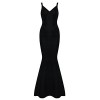 Whoinshop Women's V-Neck Backless Fishtail Bandage Long Evening Formal Maxi Dress ... - ワンピース・ドレス - $74.00  ~ ¥8,329