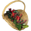 Wicker Flower Basket - Przedmioty - 