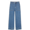Wide Leg Mid Blue Jeans - ジーンズ - 