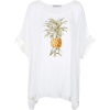 Wide pineapple t-shirt - MARTHA MEDEIROS - 女士束腰长衣 - 