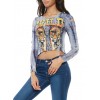 Wild Graphic Slashed Sleeve Top - Top - $12.99 
