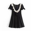 Wild retro wave doll collar dress - 连衣裙 - $27.99  ~ ¥187.54