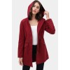 Wine Long Line Hooded Utility Anorak Jacket Coat - Куртки и пальто - $46.75  ~ 40.15€