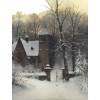 Winter Snowy Churchyard photo - Uncategorized - 