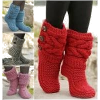 Winter knit boots collage - Čizme - 